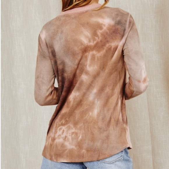 Ces Femme tie dye long sleeve top 1X - Picture 2 of 5